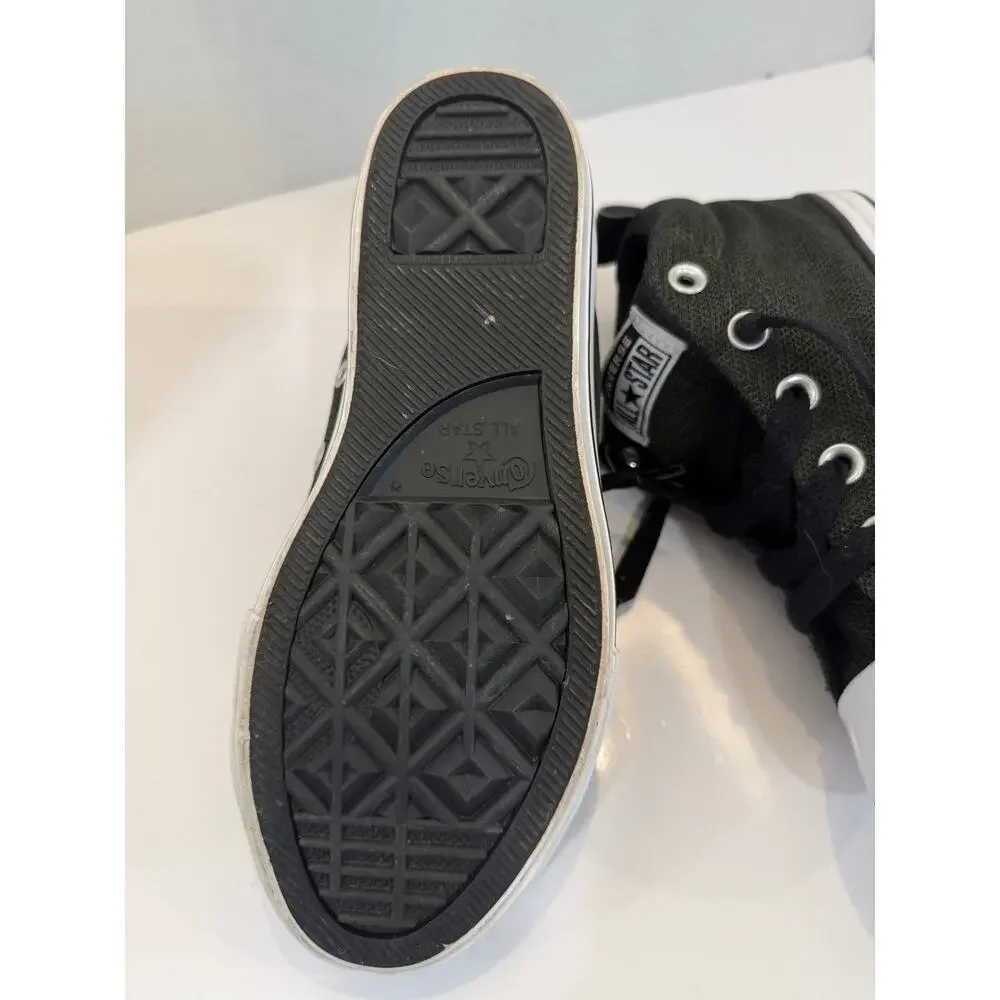 Olive Green Converse All Star Mesh High Top Sneakers Kids Youth Shoes